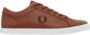 Fred Perry Baseline Leren Tennisschoenen - Thumbnail 1