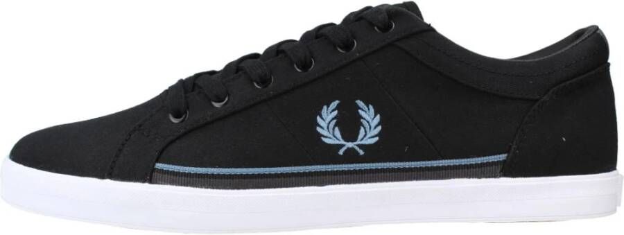 Fred Perry Baseline Twill Sneakers Black Heren