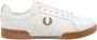Fred Perry Leren Sneakers met Contrast Hiel Tab White Heren - Thumbnail 1