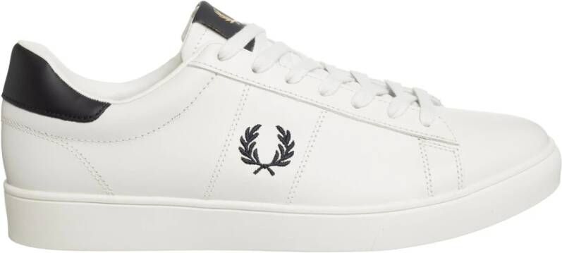 Fred Perry Spencer Tennis Spencer met heren veters B4334 White Wit Heren