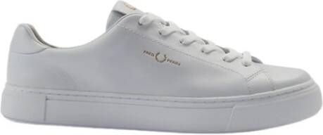 Fred Perry Essentiële leren tennisschoen Wit Heren