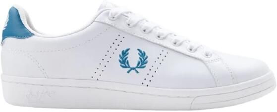 Fred Perry Witte Leren Tennissneakers White Heren