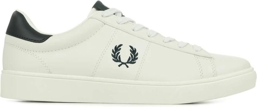 Fred Perry Spencer Tennis Spencer met heren veters B4334 White Wit Heren