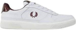 Fred Perry Geëmbosseerde geborduurde tennisschoen Wit Heren