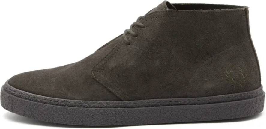 Fred Perry Hawley Boot Suede Field Green Heren