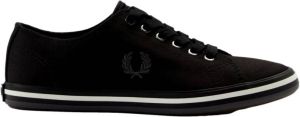 Fred Perry Kingston Twill Sneakers Zwart Unisex