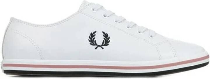 Fred Perry Klassieke leren sneakers met laurierborduursel White Heren