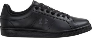 Fred Perry Klassieke Leren Sneakers Zwart Heren