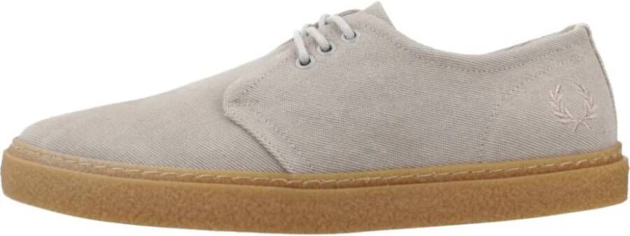 Fred Perry Laced Shoes Gray Heren