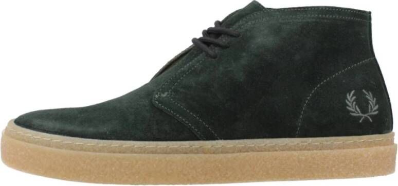 Fred Perry Laced Shoes Green Heren