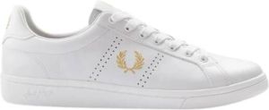 Fred Perry Leren B721 Sneakers Geel Unisex