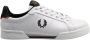 Fred Perry men's shoes leather trainers sneakers b722 Wit Heren - Thumbnail 13