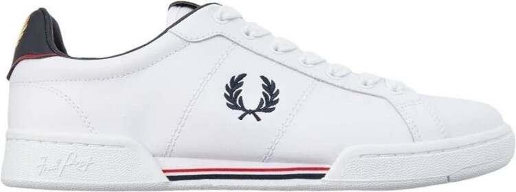 Fred Perry Leren Sneakers B721 B4294 White Heren