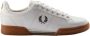 Fred Perry Leren Sneakers met Contrast Hiel Tab White Heren - Thumbnail 4