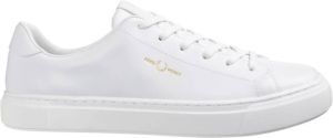 Fred Perry Leren Vetersluiting Sneakers Wit Heren