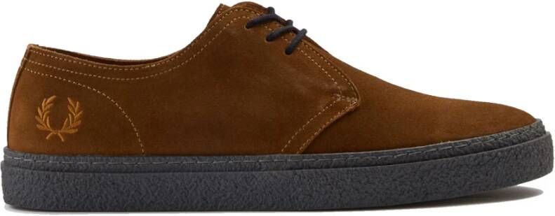 Fred Perry Linden Suède Gember Veterschoenen