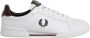 Fred Perry men's shoes leather trainers sneakers b722 Wit Heren - Thumbnail 3
