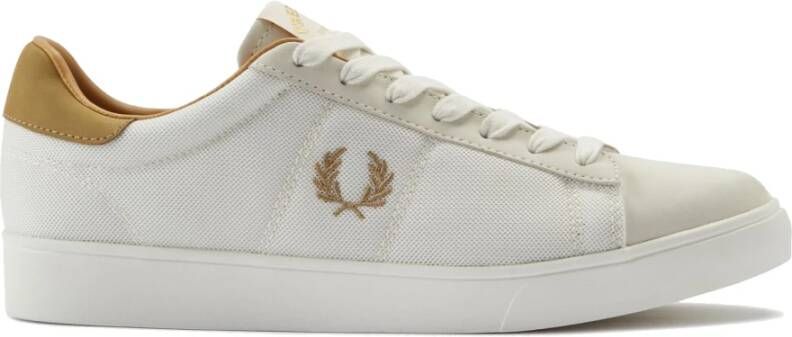 Fred Perry Mesh Nubuck Snow White Sneakers White Heren