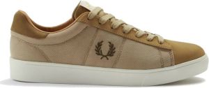 Fred Perry Mesh Nubuck Warm Stone Sneakers Bruin Heren