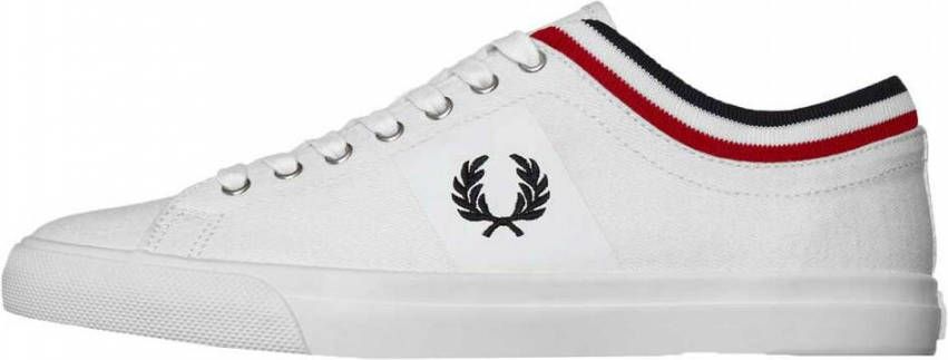 Fred Perry Stijlvolle Tipped CT Sneakers voor Mannen White Heren