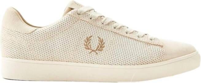 Fred Perry Klassieke Spencer Sneakers voor Mannen Beige Heren