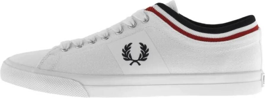 Fred Perry Stijlvolle Tipped CT Sneakers voor Mannen White Heren