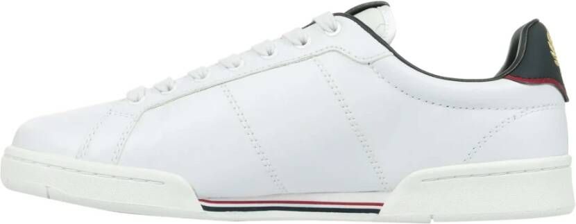 Fred Perry men's shoes leather trainers sneakers b722 Wit Heren - Foto 4