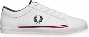 Fred Perry Leren Baseline Perf Sneakers voor Heren Wit Heren