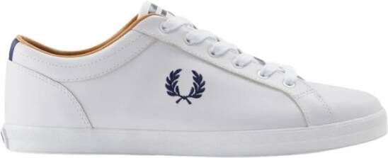 Fred Perry Heren Leren Baseline Sneakers B4330 White Unisex