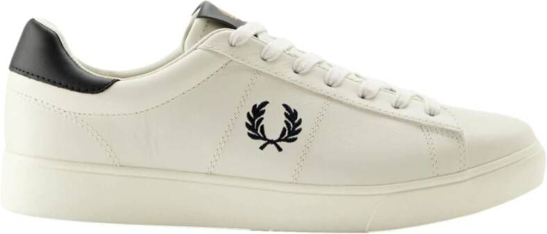 Fred Perry Spencer Tennis Spencer met heren veters B4334 White Wit Heren