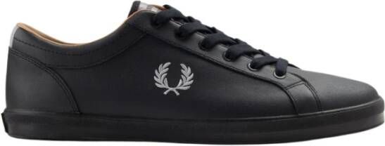Fred Perry Baseline Leren Sneakers Black