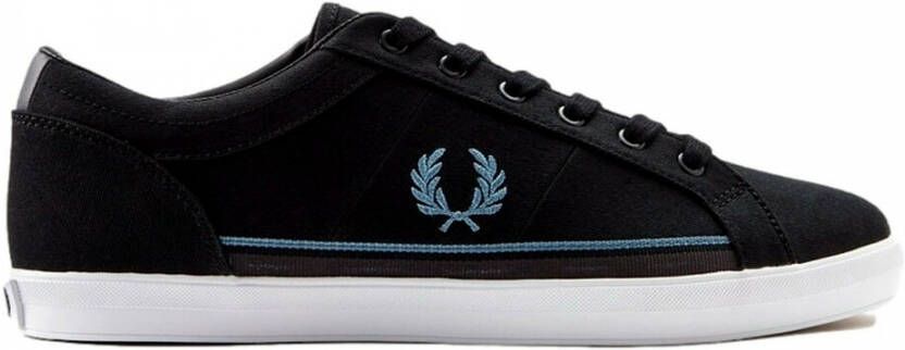 Fred Perry Baseline Twill Sneakers Black Heren