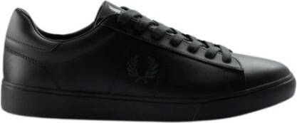 Fred Perry Spencer Leren Sneakers Black Heren