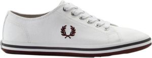 Fred Perry Stijlvolle Herensneakers Kingston Twill B7259 Wit Heren