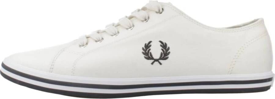 Fred Perry Stijlvolle Kingston Twill Sneakers White Heren