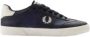 Fred Perry Stijlvolle Leren Sneakers Blauw Heren - Thumbnail 1