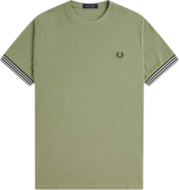 Fred Perry T-shirt met gestreepte boorden