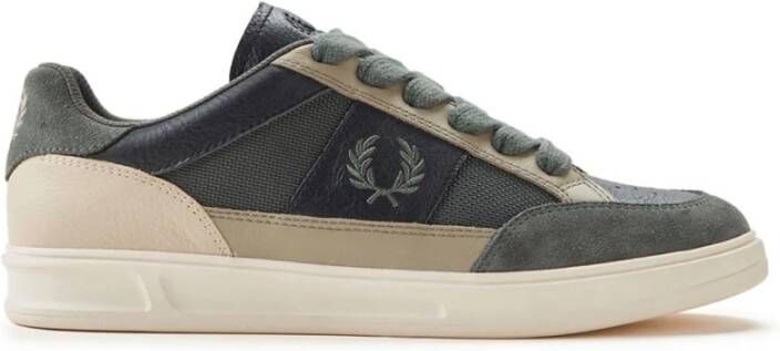 Fred Perry Tennisschoenen B440 Zwart Groen Multicolor Heren