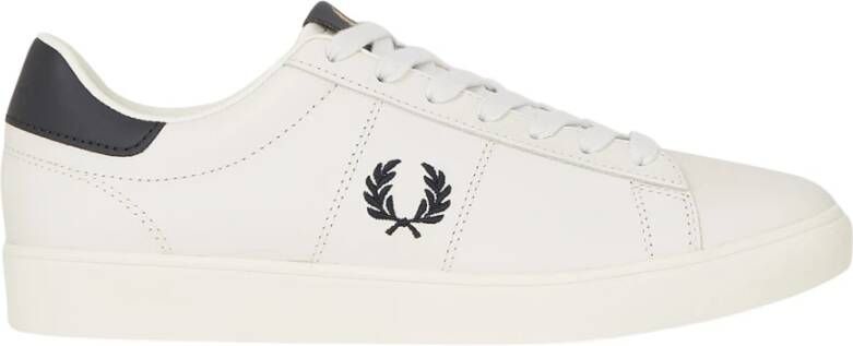 Fred Perry Spencer Tennis Spencer met heren veters B4334 White Wit Heren