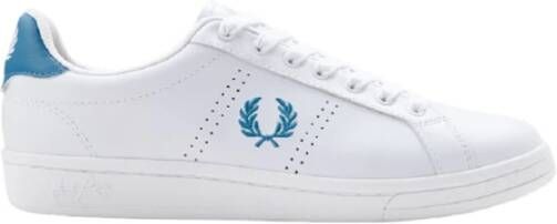 Fred Perry Witte Leren Tennissneakers White Heren