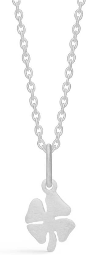 Frk. Lisberg Geluksketting Zilver Klavertje Symbool Hanger