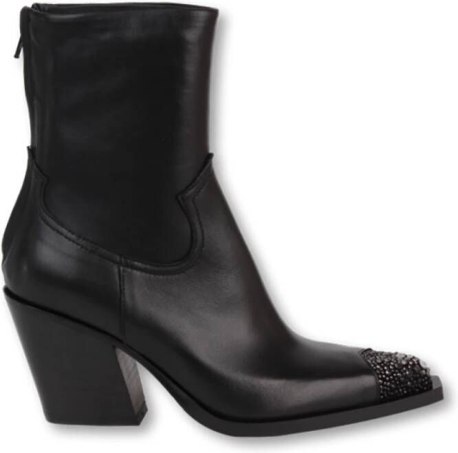 Fru.it Zwarte laars met steenversieringen Black Dames