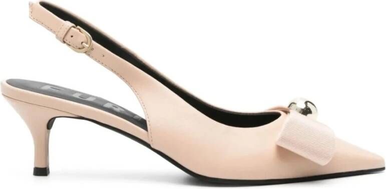 Furla Beige Slingback High Heels Pumps