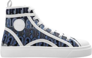 Furla Sneakers Binding High Top Sneaker in blue