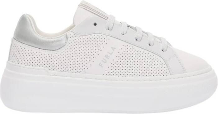 Furla Chunky Sole Leren Sneakers met Gelamineerde Details