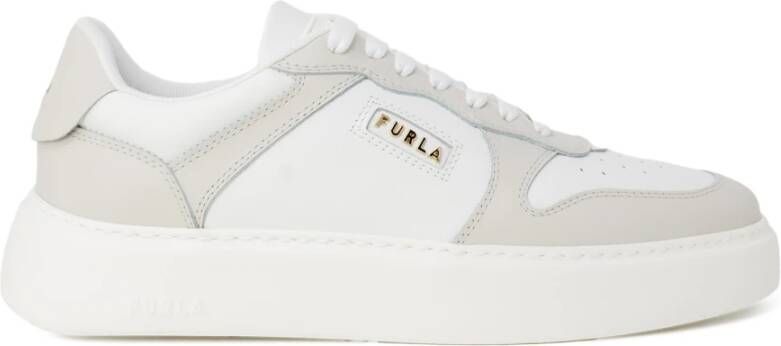 Furla Dames Leren Sneakers Lente Zomer Collectie Gray Dames