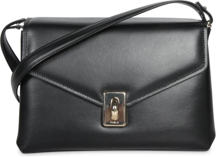 Furla Elegante Leren Tas met Metalen Slot