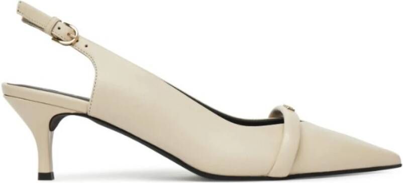 Furla Elegante Zwarte Puntige Sandalen