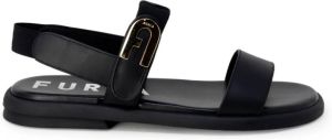 Furla Flat Sandals Zwart Dames