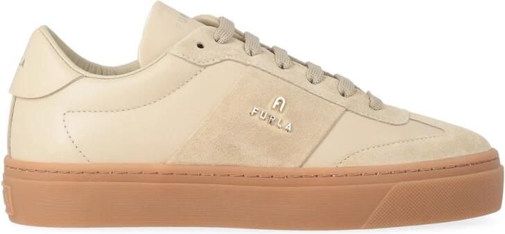 Furla Low-Top Sneakers Enjoy Lace-Up Sneaker T.20 in beige